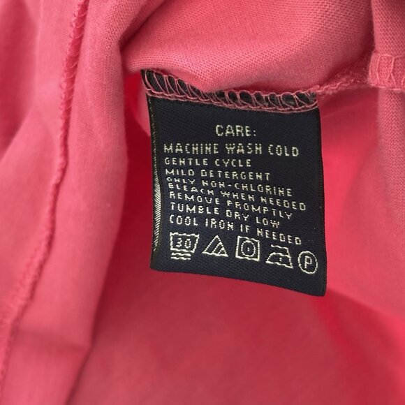 Ralph Lauren Sport Womens Babydoll Long Sleeve Top Size Medium Pink Preppy Y2K - Picture 9 of 11